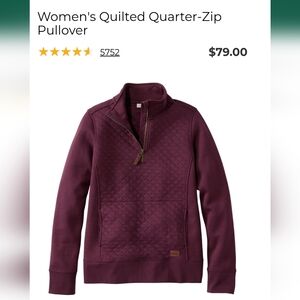 L.L. Bean Women's Quilted Quarter Zip